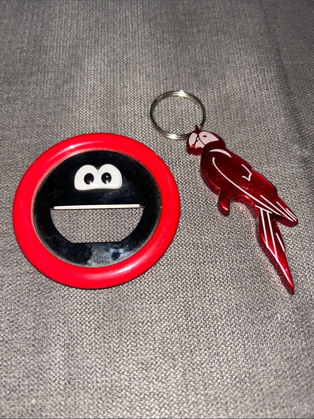 Margaritaville Red Parrot Keychain Bottle Opener Set